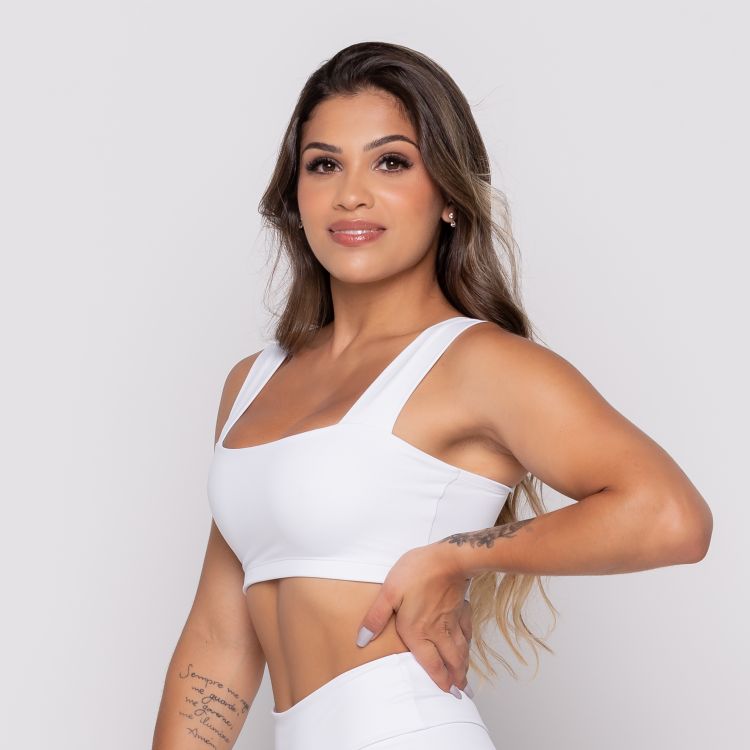 Cropped Fitness Branco
