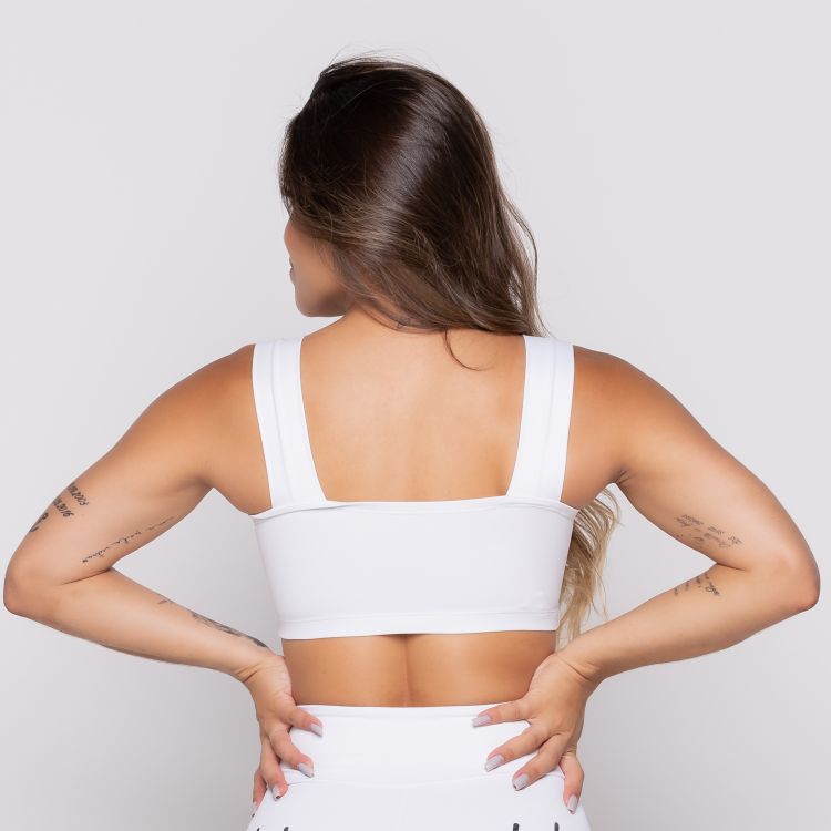 Cropped Fitness Branco