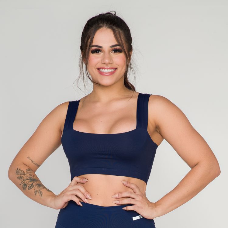 Cropped Fitness Azul